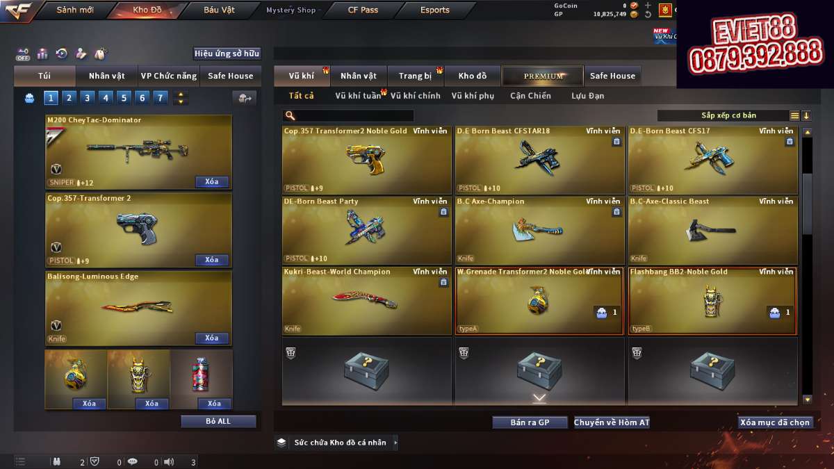 shop acc cf uy tin gia re